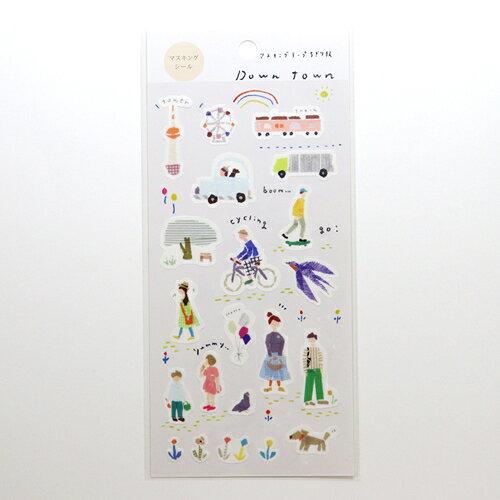 貼紙 - カミイソ産商 田村美紀 マスキングシール Down Town (J-240)【入数:20】