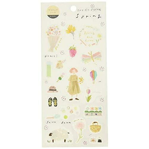 カミイソ産商 田村美紀 マスキングシール Spring (J-242)【入数:20】