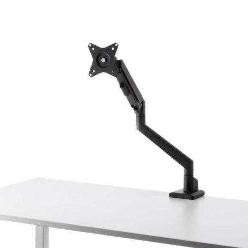 SANWASUPPLY サンワサプライ モニターアーム(シングル・ガススプリング式・薄型ショートクランプ・ブラック)【CR-LAC1403BK】