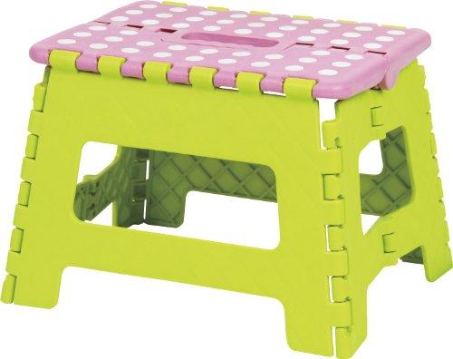 AZUMAYA 東谷 AZUMAYA クラスタースツール 折りたたみ式踏み台 Mサイズ グリーン色 BLC-311GR