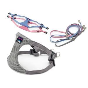 Collars, Harnesses, Leashes - AZERIA(アゼリア) メッシュマイスターハーネスM アクア