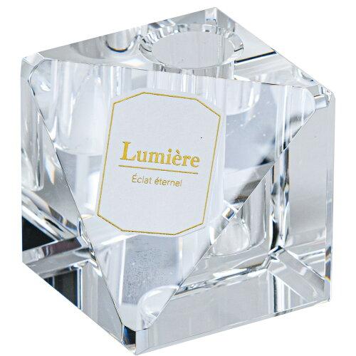 アプラス クリスタル一輪挿しA ホワイト/グレー (K-2731)