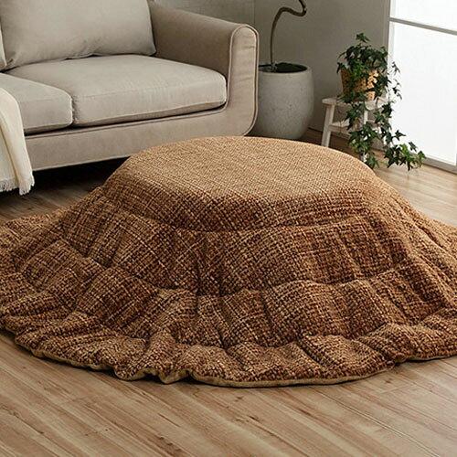 イケヒコ こたつ布団 ノート 約220丸 ベージュ 円形 コンパクト収納 あったかカラー #6841429