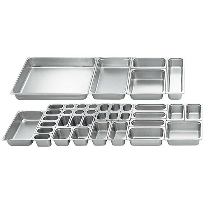 本間製作所 18-8ホテルパン1／4 25mm 90140【AHT03077】