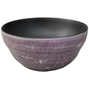 スズ木 【日本製 有田焼】サビ絞り ラスター紫 小鉢 (7209-5320)【入数:3】