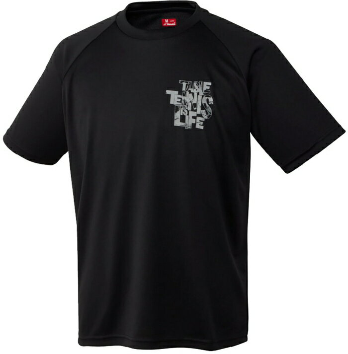 Other - 日本卓球 ワンポイント_Tシャツ (NX2016) [色 : ブラック] [サイズ : M]