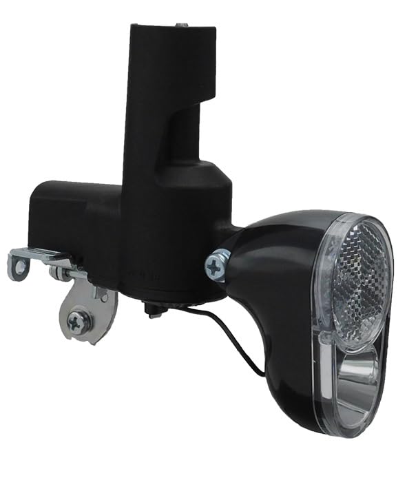 ハピソン Hapyson リフレクター付LEDブロックダイナモ ブラック【沖縄・離島への配送不可】