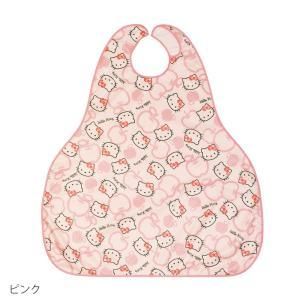 日本エンゼル ハローキティ食事用エプロン ピーチ (S-600)