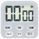 OHM オーム電機 時計付きタイマー(時計機能付/100分計/ガラスドア冷蔵庫対応用吸盤付/単4形×1本使用/ブルー) COK-T141-A