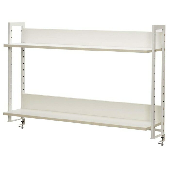 R.F.YAMAKAWA アールエフヤマカワ ワークデスク2上置ハイシェルフW1200 ホワイト (GZUSRH21200WH 1473)