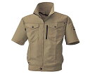 ビッグボーン(Bigborn) bigborn 【売切廃番】空調風神服 半袖ジャケットカーキLサイズ (BK607821L 6449)