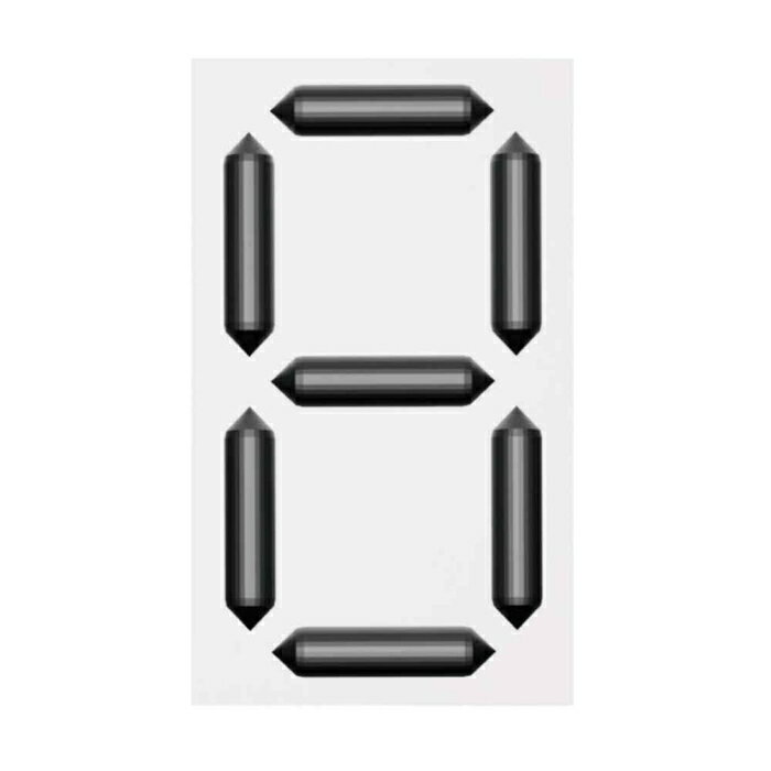 日本緑十字社 緑十字 くるっと3Dデジタル数字札 KDS-202 88×53×16mm 裏面テープ付 ...