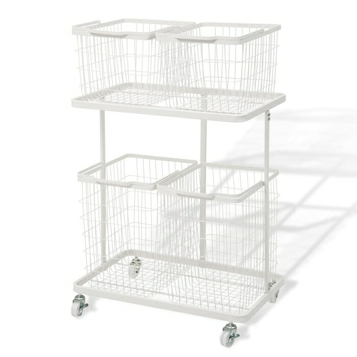 HAGIHARA 萩原 ランドリーラック KR-3946WH ※北海道、沖縄、離島配送不可