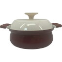 和平フレイズ(WAHEI FREIZ) 軽いセラミック IH対応卓上鍋 18cm レッド RB-3213 (1026779)【入数:12】