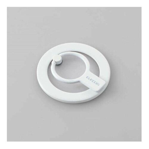 ELECOM エレコム マグネットスマホリング/2WAY/ホワイト(P-STRMKHICRWH)