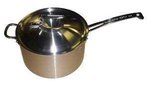 中尾アルミ製作所 ニューキングデンジ 深型片手鍋(目盛付)24cm 4328300 1個