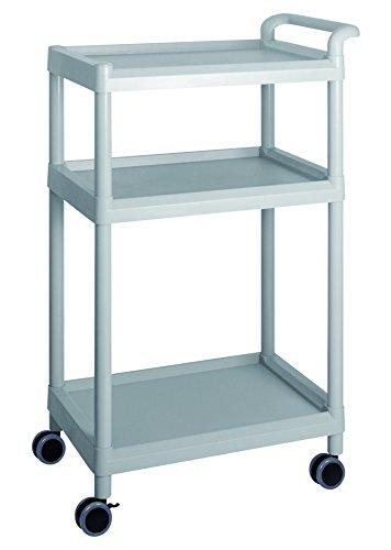 アズワン モバイルイージーカート（トールタイプ／ワイド32）　3段 (グレー) ME32A 1個