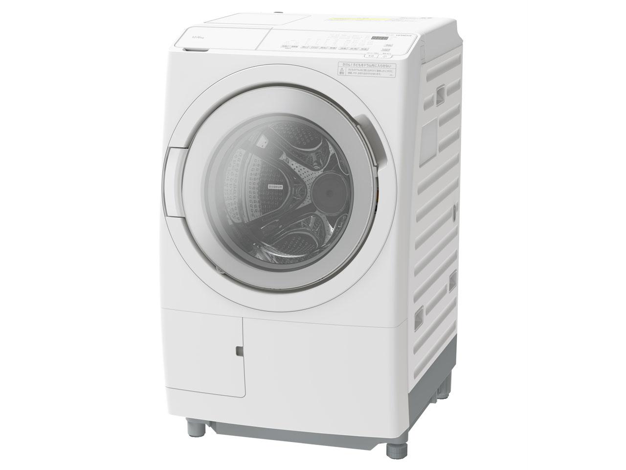 HITACHI 日立 BDSV120KR ドラム式洗濯機 ビッグドラム ホワイト BD-SV120KR-W [洗濯12.0kg /乾燥6.0kg /ヒーター乾燥(水冷・除湿タイプ) /右開き]