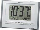 リズム時計工業 リズム時計 RHYTHM 電波 目覚まし 時計 フィットウェーブD168 置き ・ 掛け 兼用 グレー 8RZ168SR08