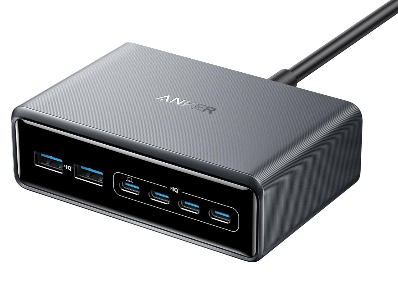 ANKER ���󥫡� A2683N41 Anker Prime Charger (200W��6 Ports��GaN) ����С� A2683N41 [6�ݡ��� /USB Power Delivery�б�]