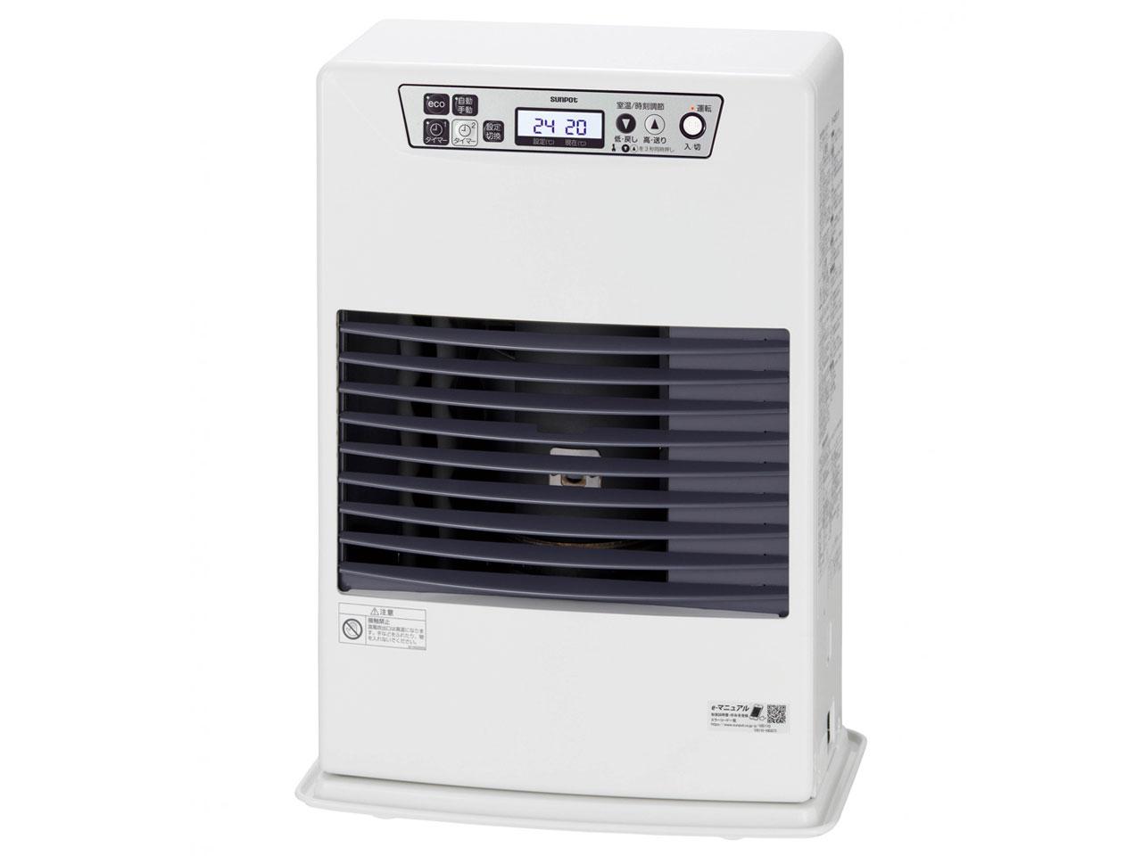 長府製作所 FF3512TLD FF式温風石油ストーブ サンポット　コンパクトタイプ ホワイト(FF-3512TL D)の商品画像