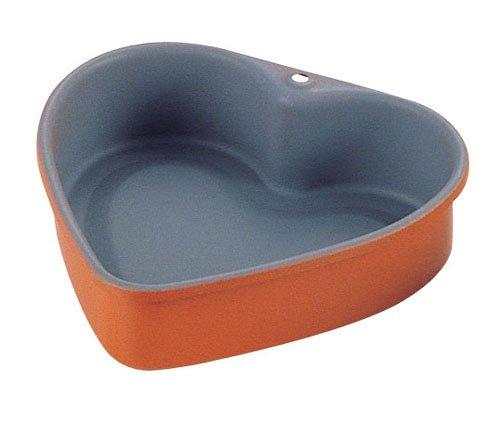 霜鳥製作所 トッピングオレンジ ハートケーキ型 中 B-113 2648900 1個