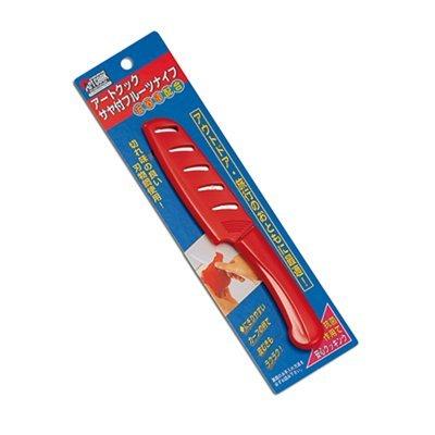 藤次郎 アートクックサヤ付フルーツナイフ(白)95mmFK432