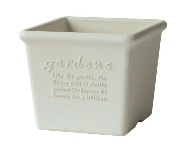 &nbsp;メーカー&nbsp;八幡化成&nbsp;商品カテゴリ&nbsp;インテリア＞ディスプレイ収納・花器&nbsp;発送目安&nbsp;3日〜4日以内に発送予定（土日祝除）&nbsp;お支払方法&nbsp;銀行振込・クレジットカード&nbsp;送料&nbsp;送料 小型(60)&nbsp;特記事項&nbsp;&nbsp;その他&nbsp;■天然素材(古紙)の入った樹脂■角型12cmスクエアタイ■土の容量目安0.8■紙の優しい質感・風合いが植物を際立たせま■軽くて丈夫な樹脂■日本製■サイズ=】W:120(mm)/H:100(mm)/D:120(mm)