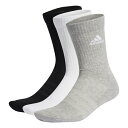ADIDAS アディダス adidas ACHW SPW クッション3Pクルーソックス 品番:EBB96 カラー:ミディアムグレーヘザー/ホワイト/(IC1311) サイズ:XL