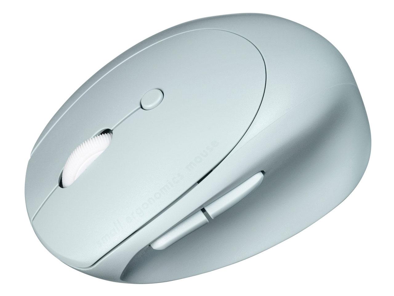 SANWASUPPLY サンワサプライ 静音Bluetooth小型エルゴノミクスマウス ブルー(充電式・5ボタン)(MA-EBBS522BL)