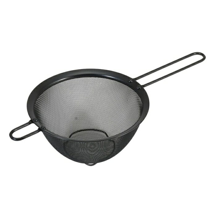 リバティーコーポレーション シリコーン加工 ステンレス製 ストレーナーザル 16cm 足付 ブラック LD-44..