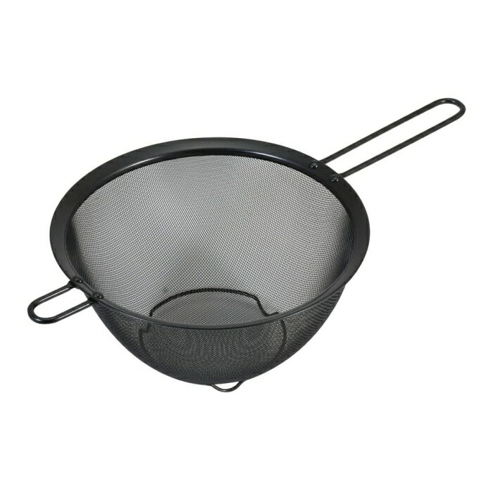 リバティーコーポレーション シリコーン加工 ステンレス製 ストレーナーザル 20cm 足付 ブラック LD-44..