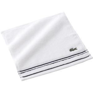 内野(UCHINO) ラコステ Lナシオナル タオルハンカチ ホワイト LV7098Z_W