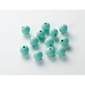 アスカ(Asca) パステルウッドビーズ(1袋12コ入) ミント (A-16943-51M)【入数:12】