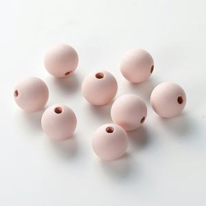 ASCA アスカ パステルウッドビーズ(1袋8コ入) ペールピンク (A-16946-3B)【入数:12】