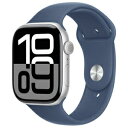 APPLE アップル MWWM3JA 24 AW S10 GPS 46シルバーアルミ デニムバンド シルバーアルミニウム MWWM3J/A