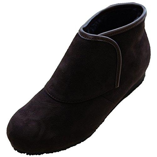 ウェルファン 防寒ブーツ リシェス 防滑ソール 婦人用 ブラウン LL