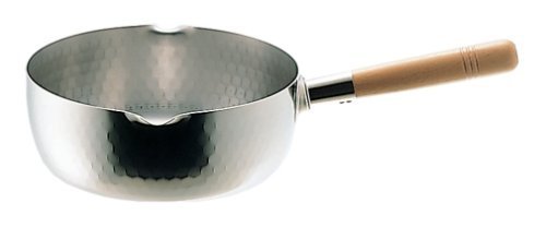 ヨシカワ ステン鎚目目盛付雪平鍋22cmYH6754