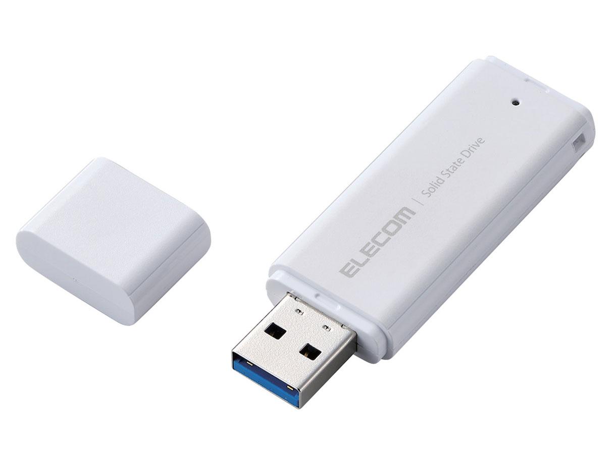 ELECOM エレコム ESDEYB1000GWH ESD-EYB1000GWH 外付けSSD USB-A接続 PS5/PS4、録画対応(Mac/Windows11対応) ホワイト [1TB /ポータブル型]