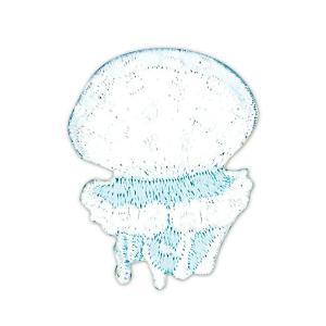 ツクリエ 【ワッペン】タコクラゲ 図鑑コレクション 魚 くらげ 海月 【入園入学】【お子様】【デコ】 (ZCW-06)【入数:3】