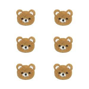 ツクリエ 【ワッペン】キッズワッペンmini くま クマ【入園入学】【お子様】【デコ】 (KWM-07)【入数:3】