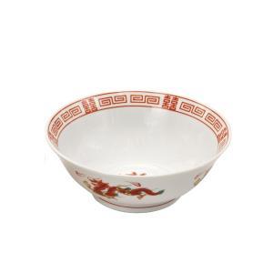 ブルーム 中華昔ながらのラーメン鉢 赤龍 美濃焼 日本製 (16418)【入数:5】