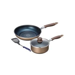 和平フレイズ 調理器具セット 片手鍋18cm＆フライパン26cm(ツール付) (1034369)【入数:4】