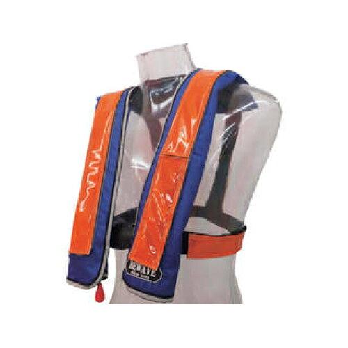 オーシャン・ライフ オーシャンライフ 自動膨張式ショルダータイプ 作業用ライフジャケット 反射材オレンジ TYPE A (LG1JROR 1663)