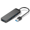 VENTION 4-Port USB 3.0 ハブ セルフパワー/バスパワー対応 0.5M Black(CH-8290)(2)