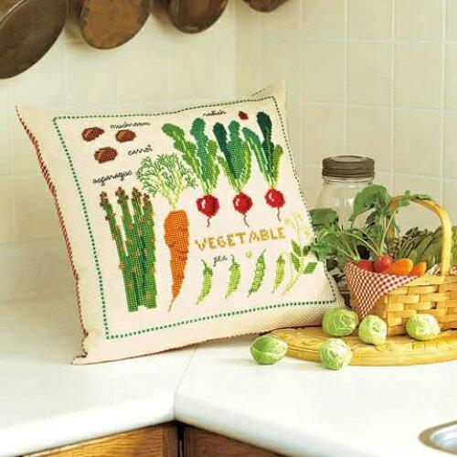 オリムパス製絲(Olympus Thread) ししゅうキット 5970(ベージュ) クッション サラダ・ガーデン (4518g)