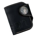 Como vanson 二つ折りウォレット ブラック