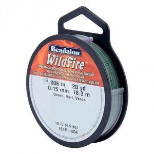 Wire and Cable Specialties Beadalon(ビーダロン) WildFire (ワイルドファイヤー) ビーズステッチ専用糸 グリーン 0.15mm (1601633)