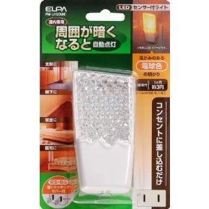 ELPA(朝日電器) LEDナイトライト 明暗センサー アンバー PM-L112 (AM) (1641200)
