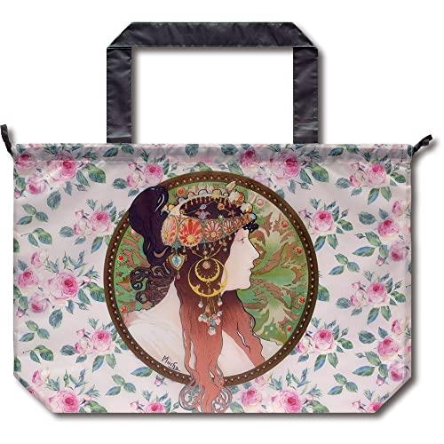 ユーパワー 名画レインバッグカバー ミュシャ「ブルネット」 AU-01016 (1761454)